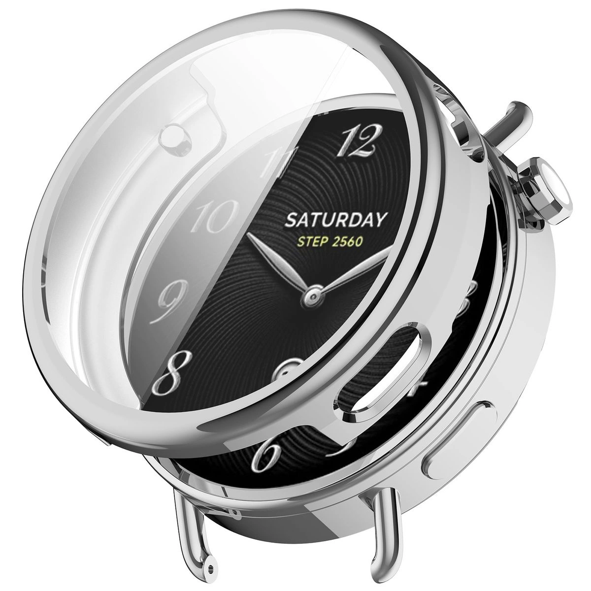 Plecki ze szkłem Bizon Case Watch Felipe dla Xiaomi Watch S4 41 mm
